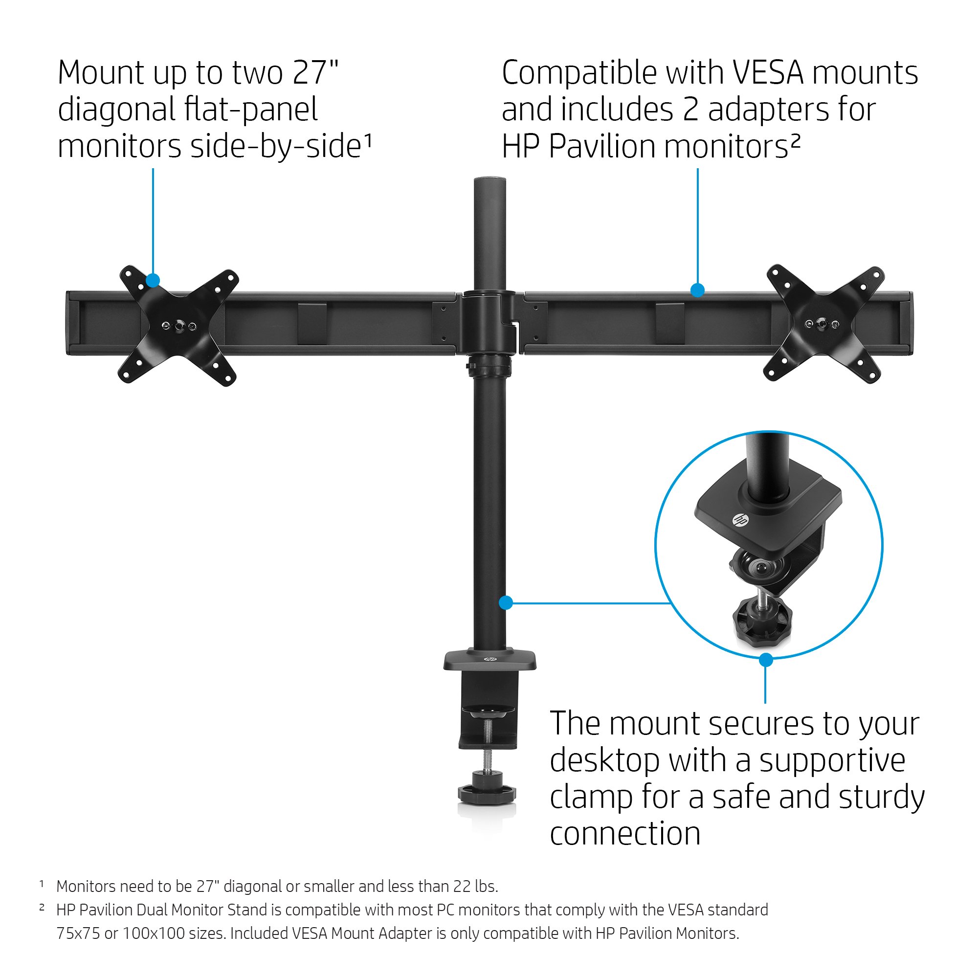 HP モニター 本体 台形型スタンド Ergotron LH526AA HP統合ワークセンタースタンド